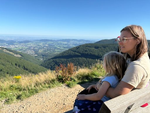 Stephi in den Bergen